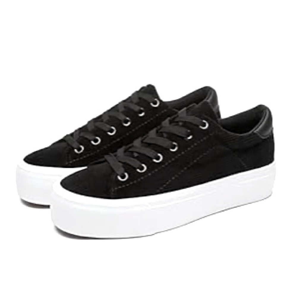 Black Platform Womens Sneakers - Size 9